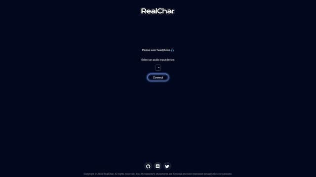 RealChar. - Your Realtime AI Character