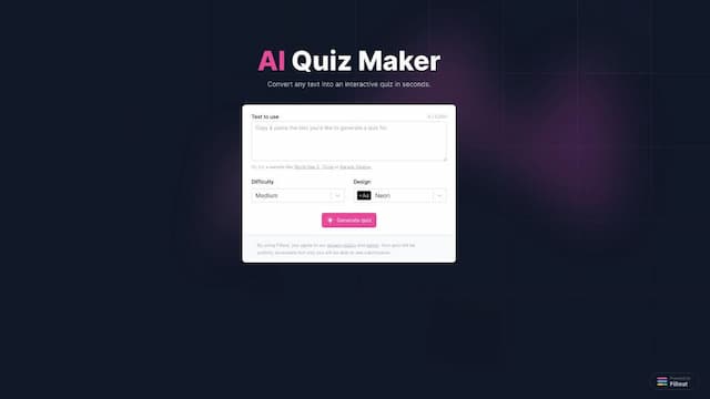 AI Quiz Maker