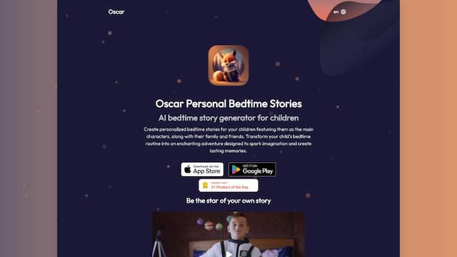 Oscar personal bedtime stories for kids