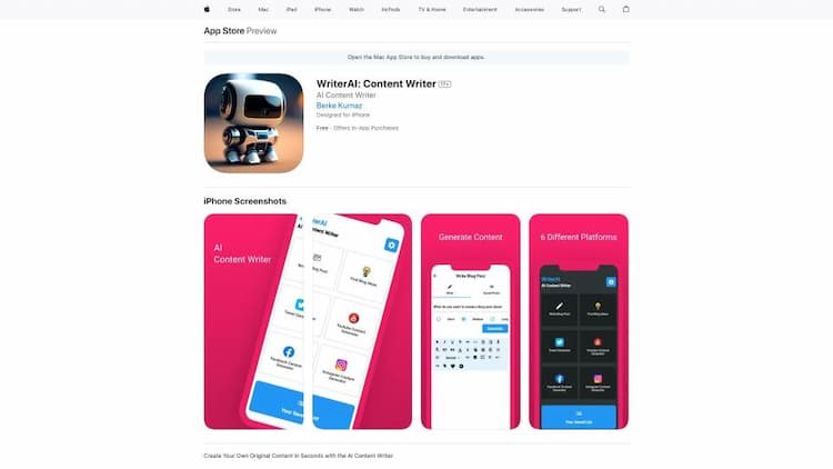 WriterAI: Content Writer