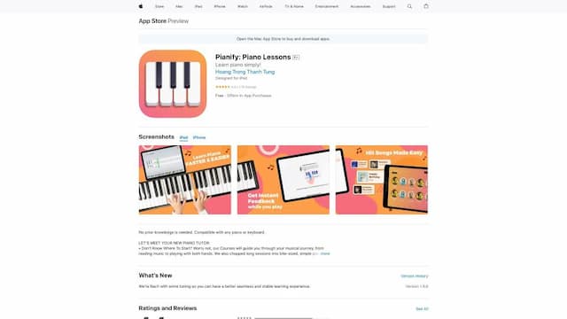 Pianify: Piano Lessons