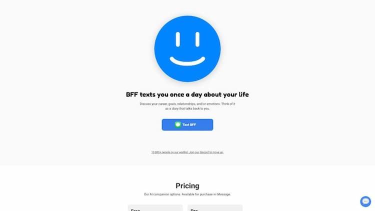 BFF (GPT-4 friend in iMessage)
