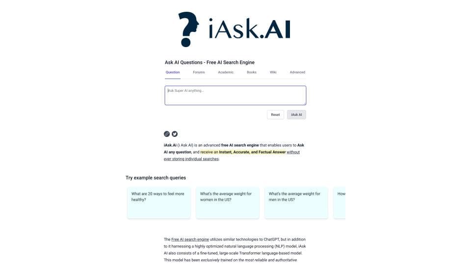 iAsk Ai Generative Ai Search Engine