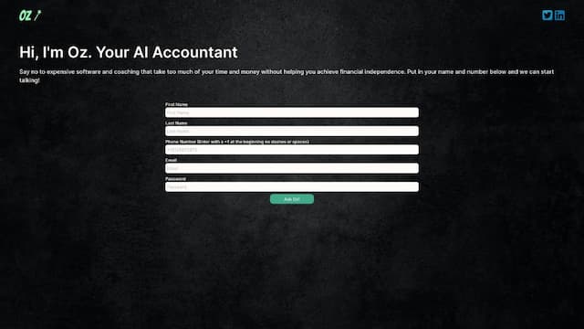 Oz - Your AI Accountant
