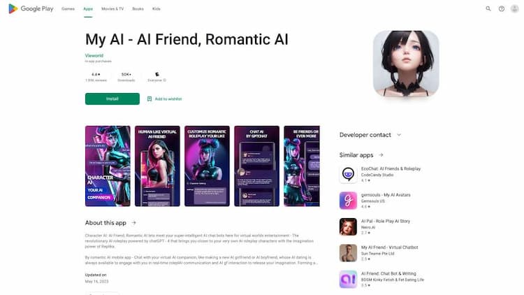 My AI - AI Friend, Romantic AI