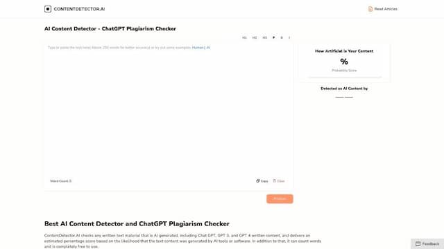 AI Detector by ContentDetector.AI