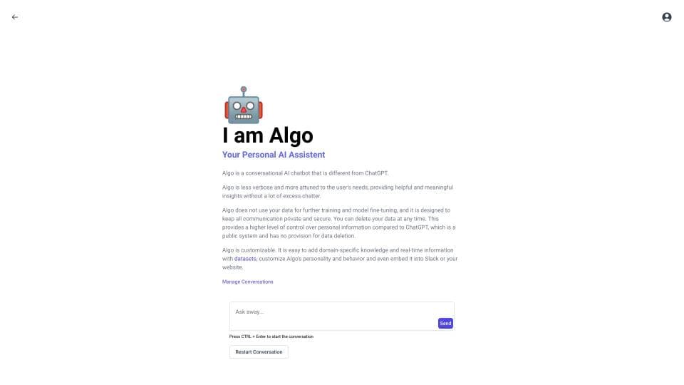 Algo by ChatBotKit