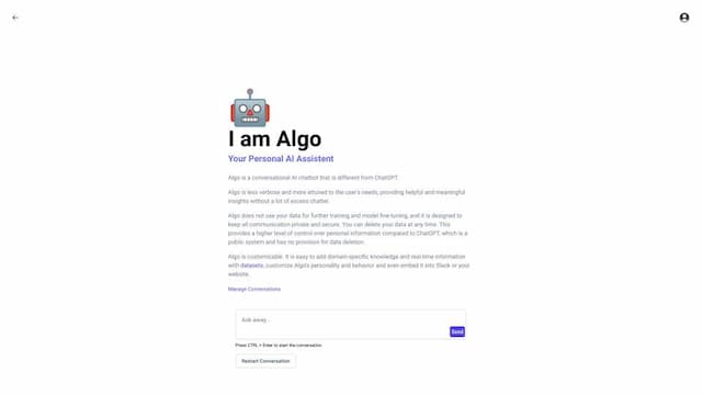 Algo by ChatBotKit