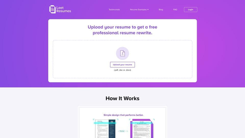 Leet Resume: Expert, AI-Assisted Resumes