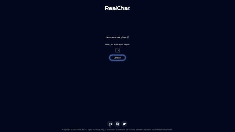 RealChar. - Your Realtime AI Character