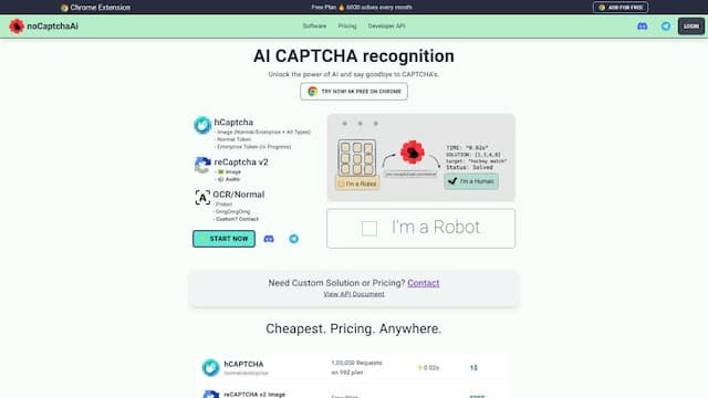 noCaptcha: Automatic CAPTCHA Solver