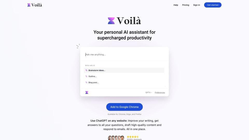 Voil - ChatGPT browser assistant