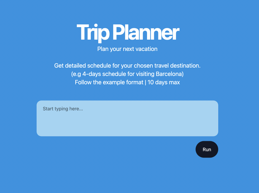 AI Trip Planner