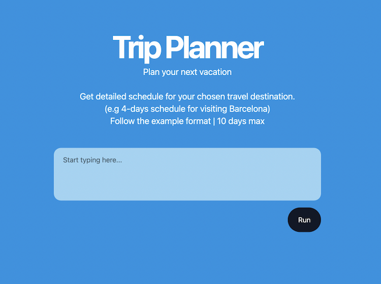 AI Trip Planner