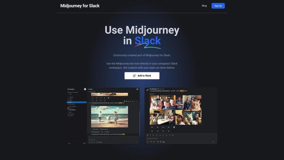 Midjourney for Slack