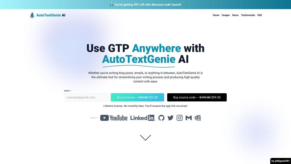 AutoTextGenie AI