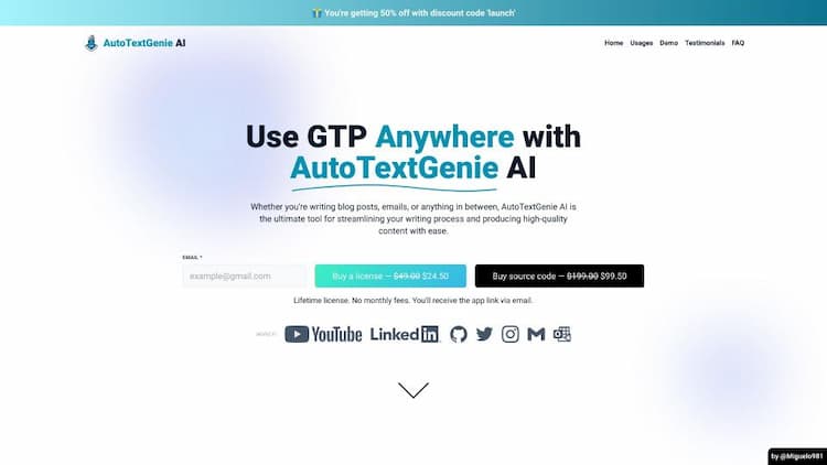 AutoTextGenie AI