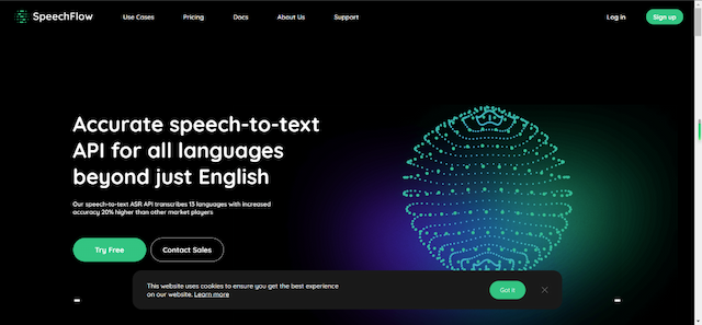 SpeechFlow - Advanced Speech-to-Text API