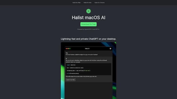 Halist macOS AI