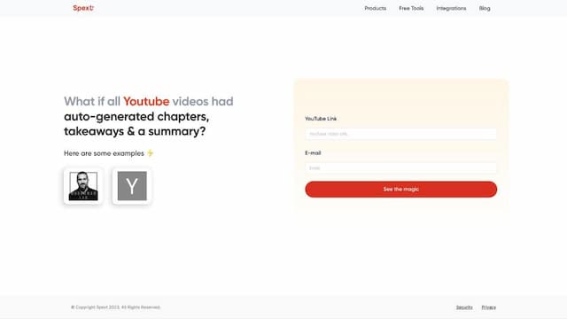 Youtube Summarizer by Spext