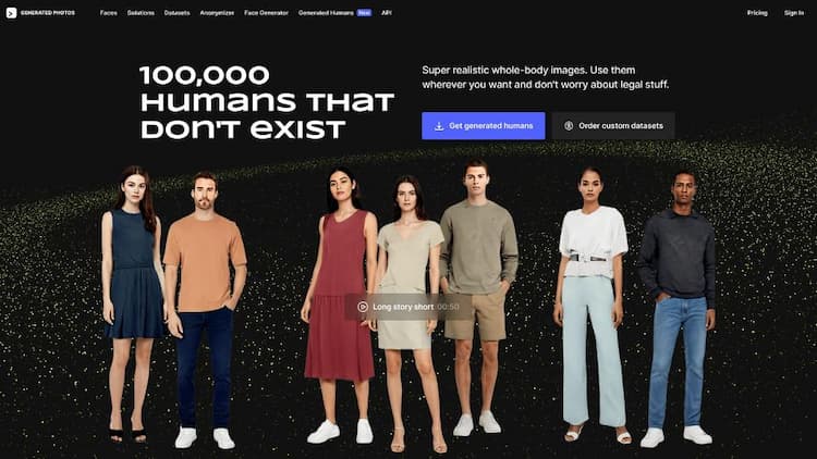 100,000 humans that don't exist