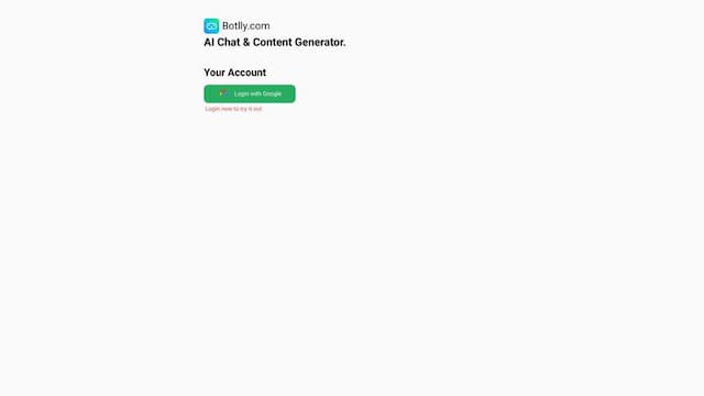 Botlly.com - AI Content Generation Tool