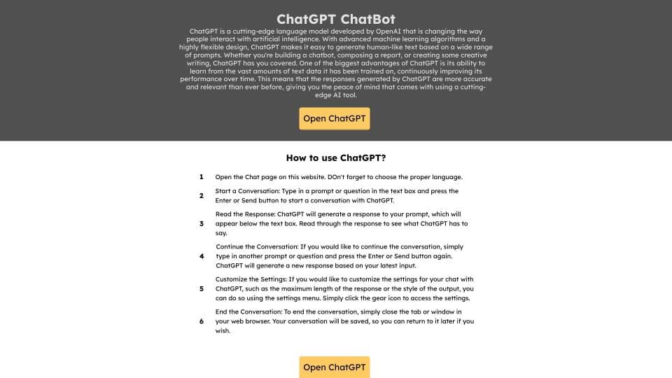 ChatGPT - Online AI Chat Unlimited