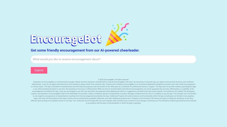 EncourageBot