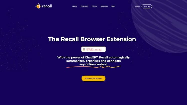 Recall Browser Extension