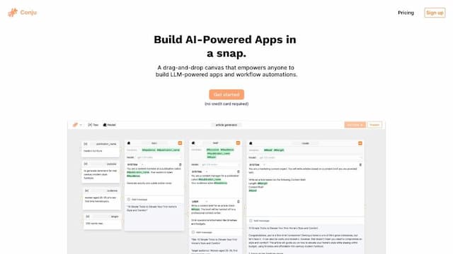 Conju - Build AI Powered Apps