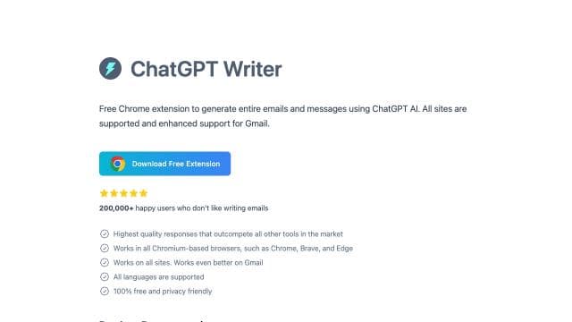 ChatGPT Writer