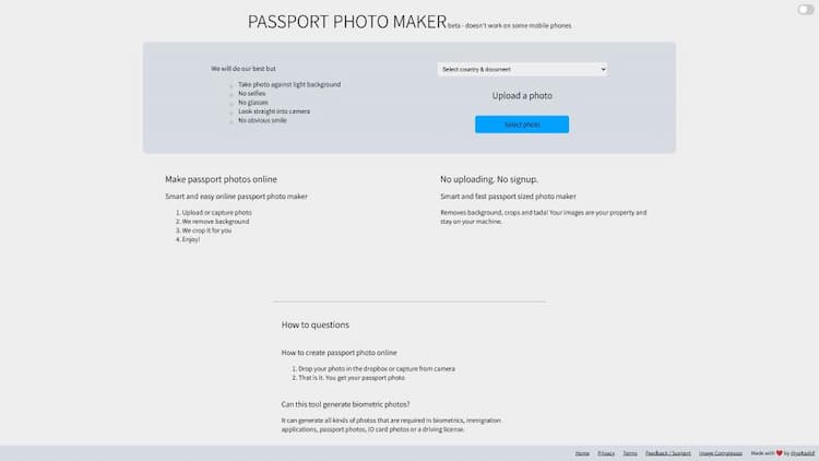 Passport Photo Maker