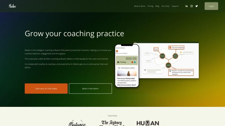 Medoo - Smart Coaching Software