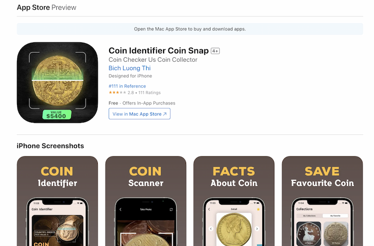 Coin Identifier Coin Snap