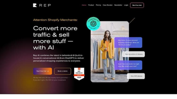 Rep AI: Sales Concierge for eCommerce