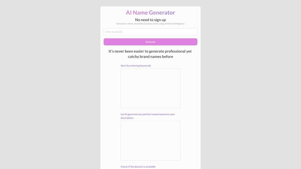 AI Name Generator