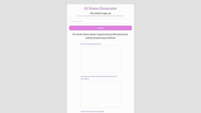 AI Name Generator