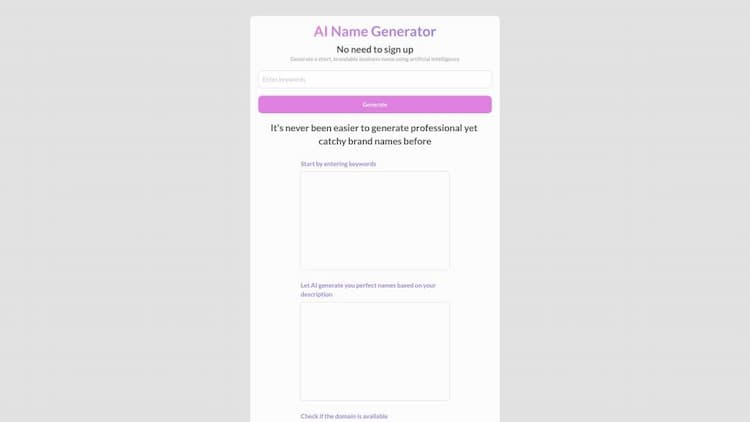 AI Name Generator