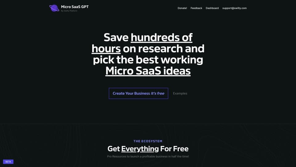 Micro SaaS GPT