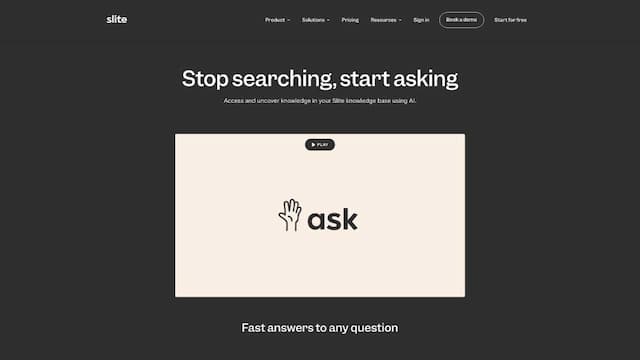 Ask by Slite