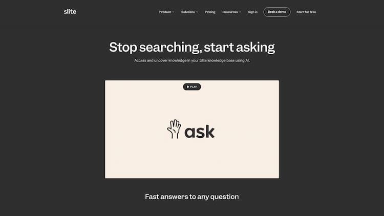 Ask by Slite