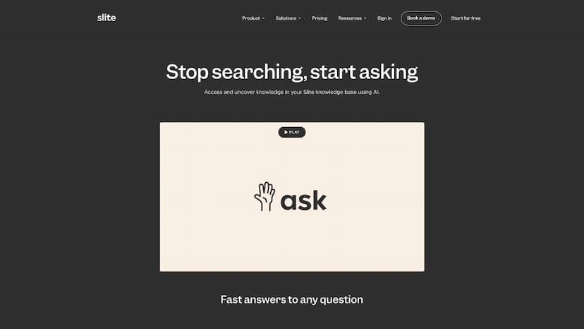 Ask by Slite