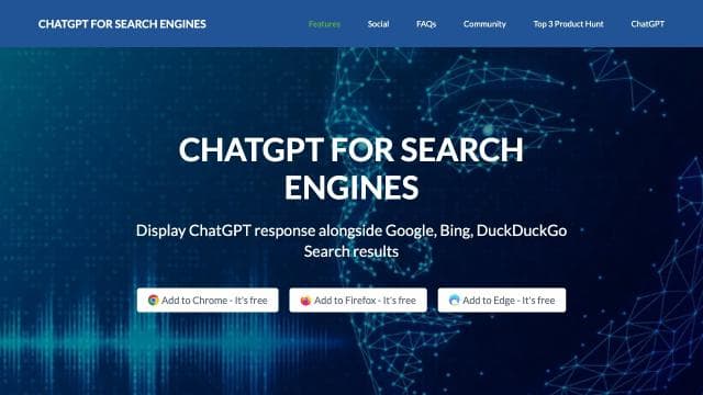 ChatGPT For Search Engines