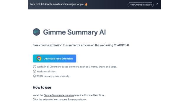 Gimme Summary AI