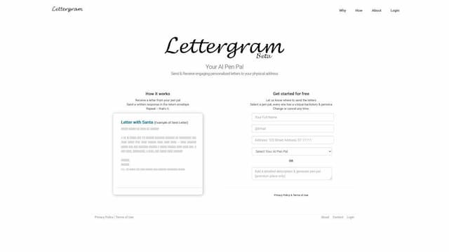 Lettergram - Your AI PenPal