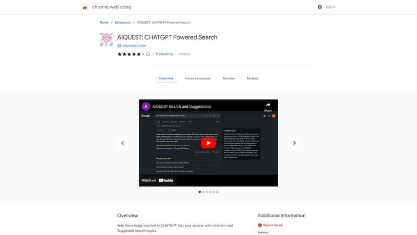 AIQUEST: CHATGPT Powered Search