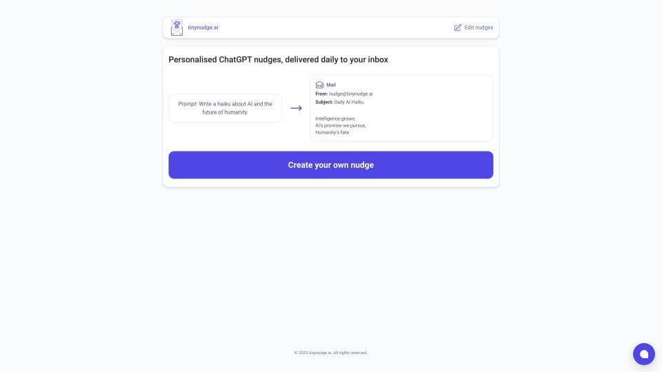 tinynudge AI