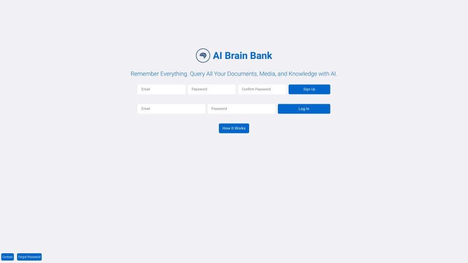 AI Brain Bank - Chat with ALL Your Data