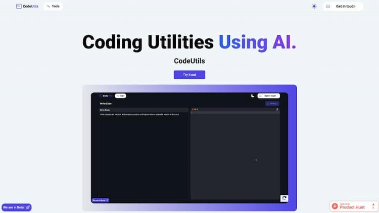 Code Utilities Powered by AI