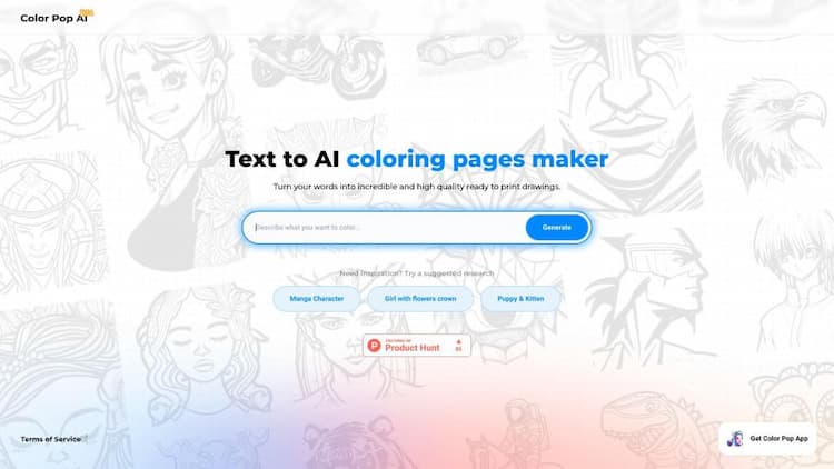 Color Pop - Coloring powered by AI